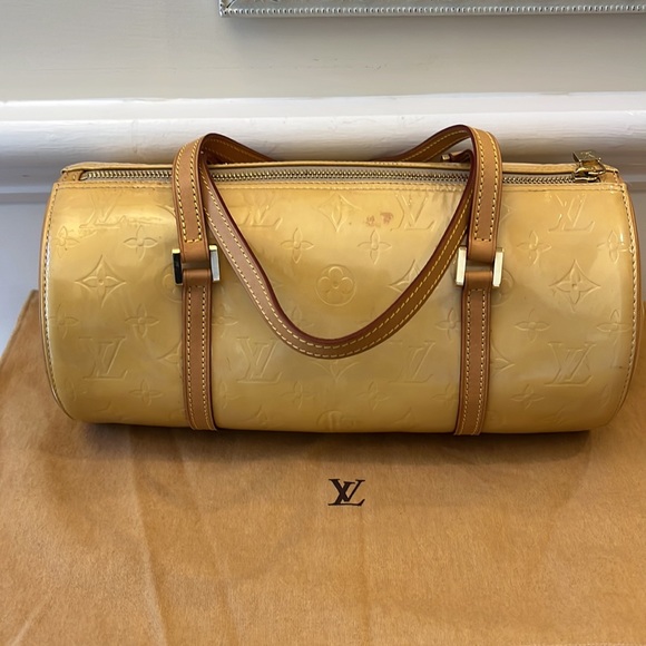 Louis Vuitton Papillon Yellow Vernis Bag - Picture 2 of 8
